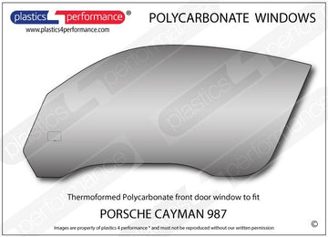 ポリカーボネート ウインドウキット｜Porsche Cayman 987