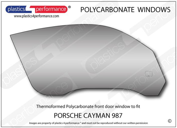 ポリカーボネート ウインドウキット｜Porsche Cayman 987