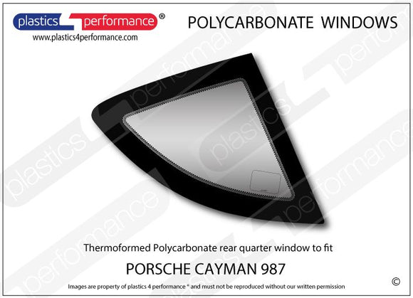 ポリカーボネート ウインドウキット｜Porsche Cayman 987