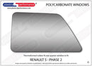 ポリカーボネート 左リアクォーターウインドウ｜Renault 5 2nd Generation