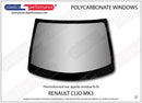 ポリカーボネート フロントウインドスクリーン｜Renault Clio Mk3 - 3dr Hatchback