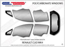 ポリカーボネート ウインドウキット｜Renault Clio Mk4 - Hatchback