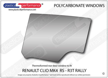 ポリカーボネート 左リアドアウインドウ｜Renault Clio MK4 RS R3T