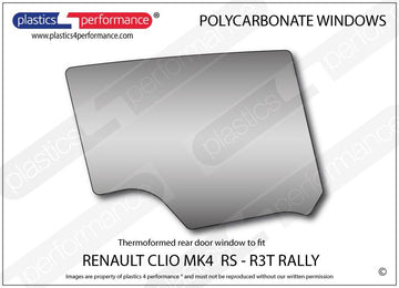 ポリカーボネート 右リアドアウインドウ｜Renault Clio MK4 RS R3T