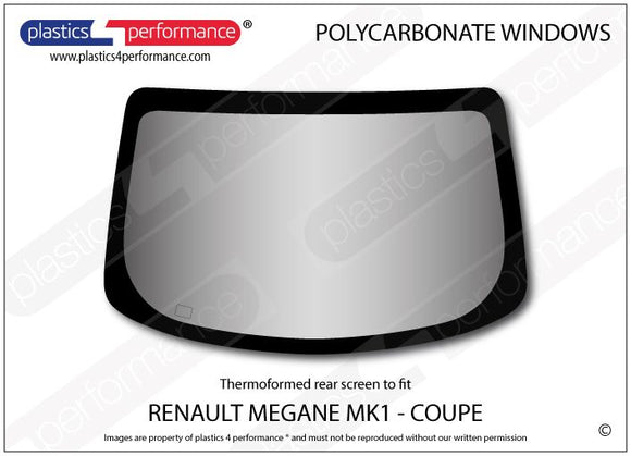 ポリカーボネート リアウインドウ｜Renault Megane MK1 - Coupe