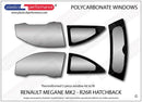 ポリカーボネート ウインドウキット｜Renault Megane MK2/ R26R - 3dr Hatchback