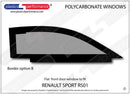 ポリカーボネート 右フロントドアウインドウ｜Renault Sport RS01