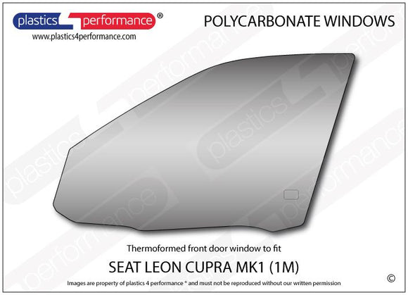 ポリカーボネート 左フロントドアウインドウ｜SEAT Leon MK1 1M