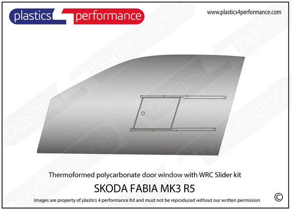 ポリカーボネート ウインドウキット｜Skoda Fabia MK3 R5