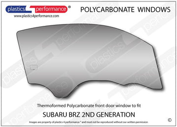 ポリカーボネート 右フロントドアウインドウ｜スバル BRZ 2nd Generation