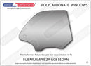 ポリカーボネート ウインドウキット｜スバル Impreza GC8 Sedan