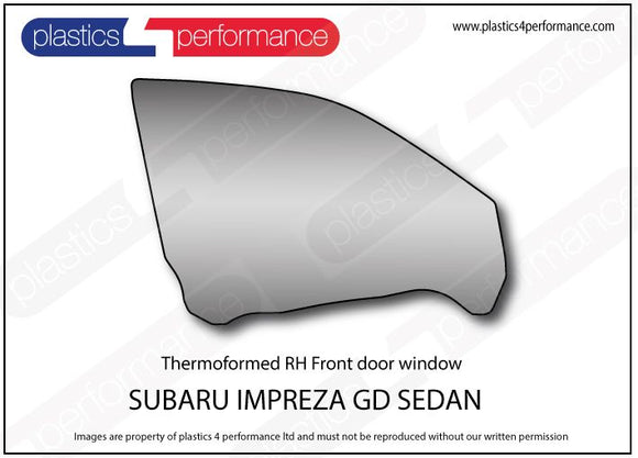 ポリカーボネート ウインドウキット｜スバル Impreza GD