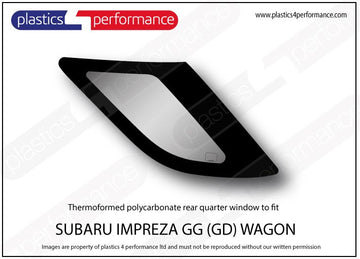 ポリカーボネート 左リアクォーターウインドウ｜スバル Impreza GG Wagon