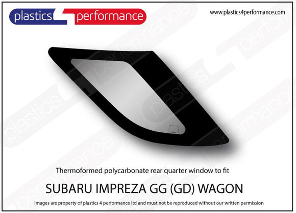 ポリカーボネート ウインドウキット｜スバル Impreza GG Wagon