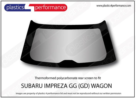 ポリカーボネート ウインドウキット｜スバル Impreza GG Wagon