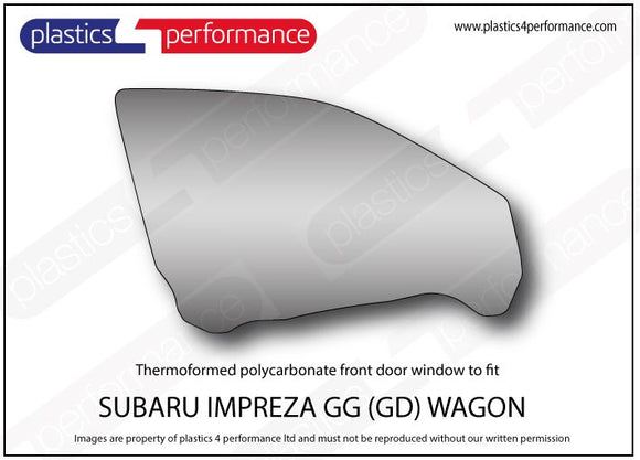 ポリカーボネート ウインドウキット｜スバル Impreza GG Wagon
