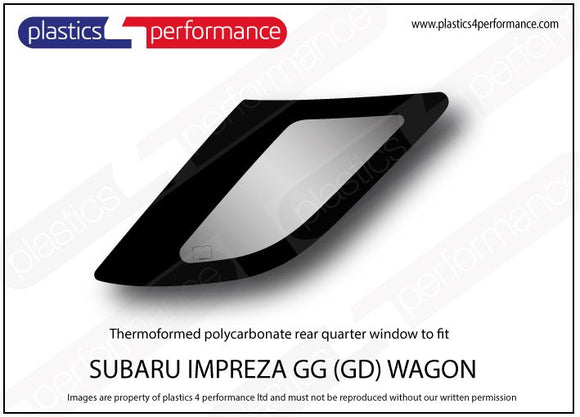 ポリカーボネート ウインドウキット｜スバル Impreza GG Wagon