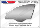 ポリカーボネート 左フロントドアウインドウ｜スバル Impreza GR / GH