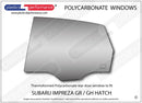 ポリカーボネート 左リアドアウインドウ｜スバル Impreza GR / GH