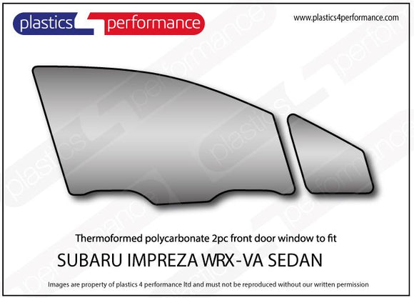 ポリカーボネート ウインドウキット｜スバル Impreza WRX / VA Sedan