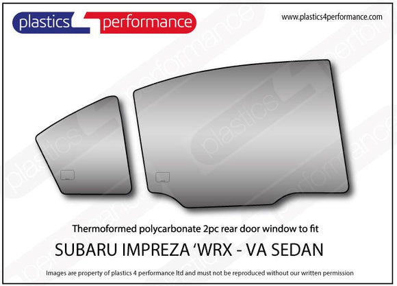 ポリカーボネート ウインドウキット｜スバル Impreza WRX / VA Sedan