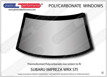 ポリカーボネート リアウインドウ｜スバル Impreza WRX Type R STI Coupe