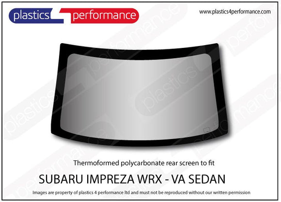 ポリカーボネート ウインドウキット｜スバル Impreza WRX / VA Sedan