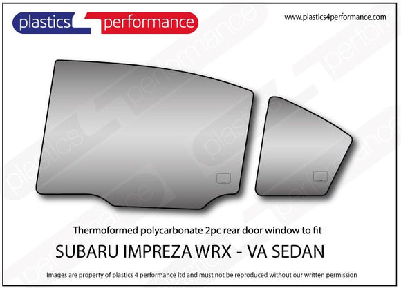 ポリカーボネート ウインドウキット｜スバル Impreza WRX / VA Sedan
