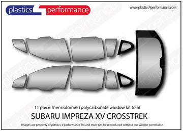 ポリカーボネート ウインドウキット｜スバル Impreza XV Crosstrek