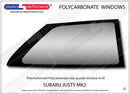 ポリカーボネート ウインドウキット｜スバル Justy MK2