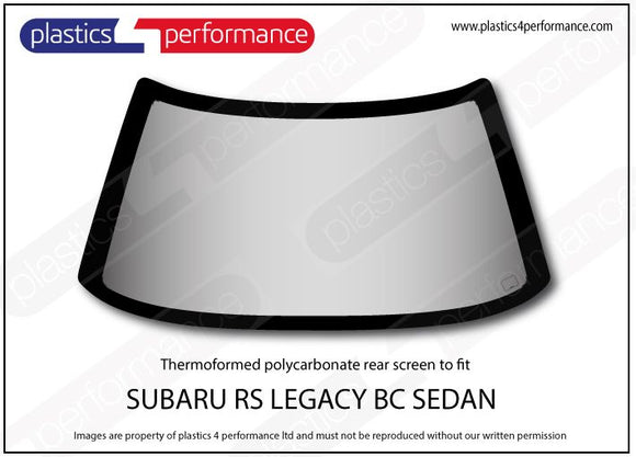 ポリカーボネート リアウインドウ｜スバル Legacy BC Sedan