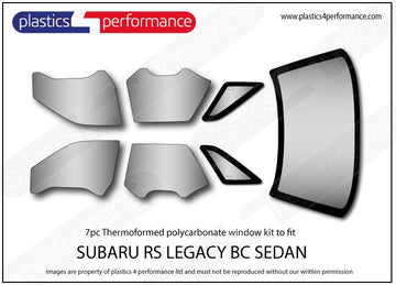 ポリカーボネート ウインドウキット｜スバル Legacy BC Sedan