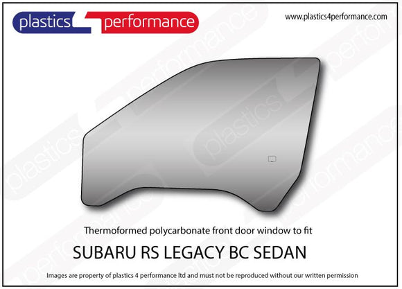 ポリカーボネート 左フロントドアウインドウ｜スバル Legacy BC Sedan