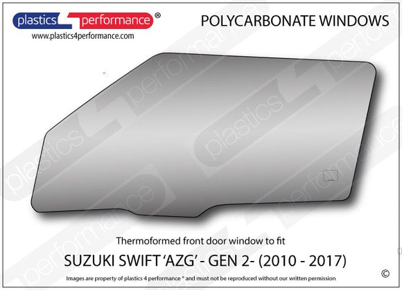 ポリカーボネート ウインドウキット｜スズキ Swift MK2 AZG - 3dr Hatchback