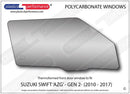 ポリカーボネート ウインドウキット｜スズキ Swift MK2 AZG - 3dr Hatchback
