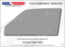ポリカーボネート ウインドウキット｜スズキ Swift / Cultus MK1 - 3dr Hatchback