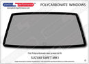 ポリカーボネート ウインドウキット｜スズキ Swift / Cultus MK1 - 3dr Hatchback