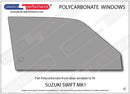 ポリカーボネート ウインドウキット｜スズキ Swift / Cultus MK1 - 3dr Hatchback