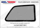 ポリカーボネート ウインドウキット｜スズキ Swift / Cultus MK1 - 3dr Hatchback