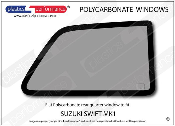 ポリカーボネート ウインドウキット｜スズキ Swift / Cultus MK1 - 3dr Hatchback