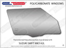 ポリカーボネート ウインドウキット｜スズキ Swift MK3 A2L - 5dr Hatchback