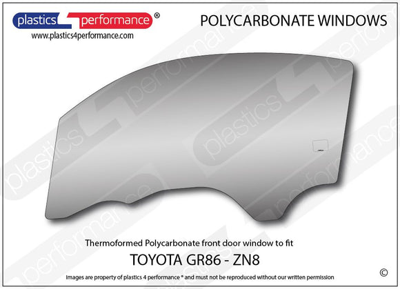 Plastics 4 Performance サイドウインドウ GR86 (ZN8)