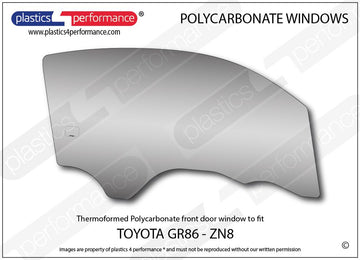 Plastics 4 Performance サイドウインドウ GR86 (ZN8) - 0
