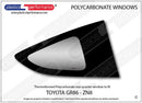 GR86/BRZ Lexan®ポリカーボネート製リアクォーターウインドウ-1