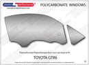 GT86 (ZN6) / BRZ (ZC6) フロントドアウインドウ Lexan®ポリカーボネート製-4