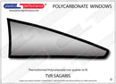 ポリカーボネート 左リアクォーターウインドウ｜TVR Sagaris