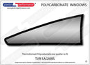 ポリカーボネート 右リアクォーターウインドウ｜TVR Sagaris