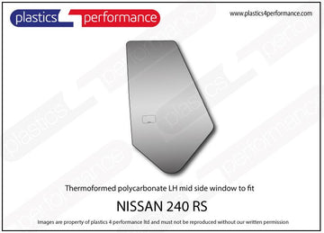 ポリカーボネート 左ミッドサイドウインドウ｜日産 240 RS
