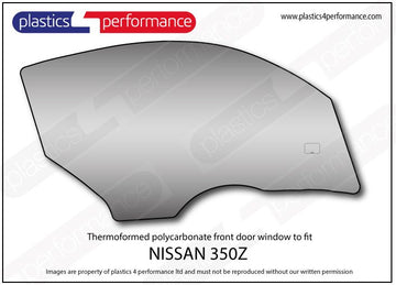 ポリカーボネート 右フロントドアウインドウ｜日産 350Z