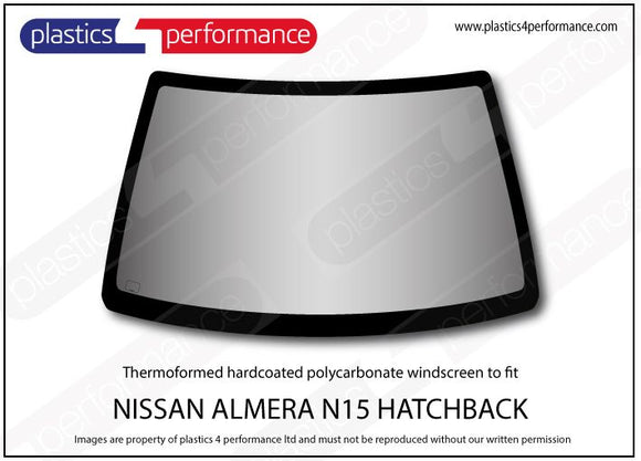 ポリカーボネート フロントウインドスクリーン｜日産 Almera N15 Hatchback